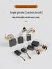 Electric Tool Carbon Brushes for Angle Grinder, Marble Cutter, Hand Drill, Hammer Cutter with Spring Brush Accessories