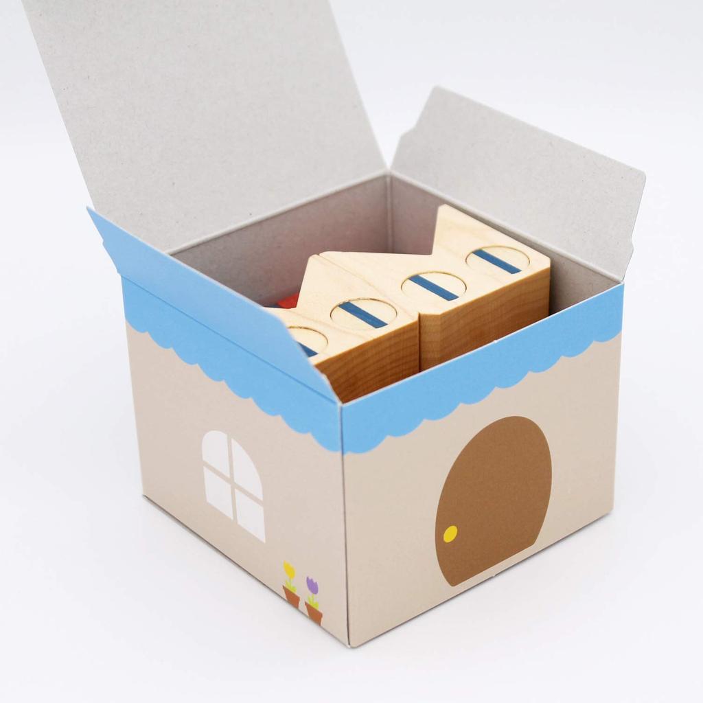 Komamugu Toy Cat Block Set of 2 (Black Cat)