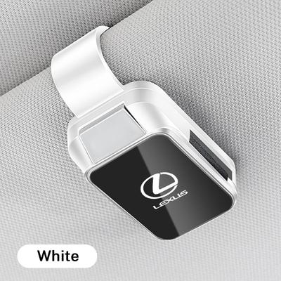 Clip Porte-Lunettes de Soleil Magnétique en Alliage pour Pare-Soleil de Voiture Hanger pour Lunettes pour GX470 CT200H IS300H IS200 IS250 RX350 RX GX460 NX200