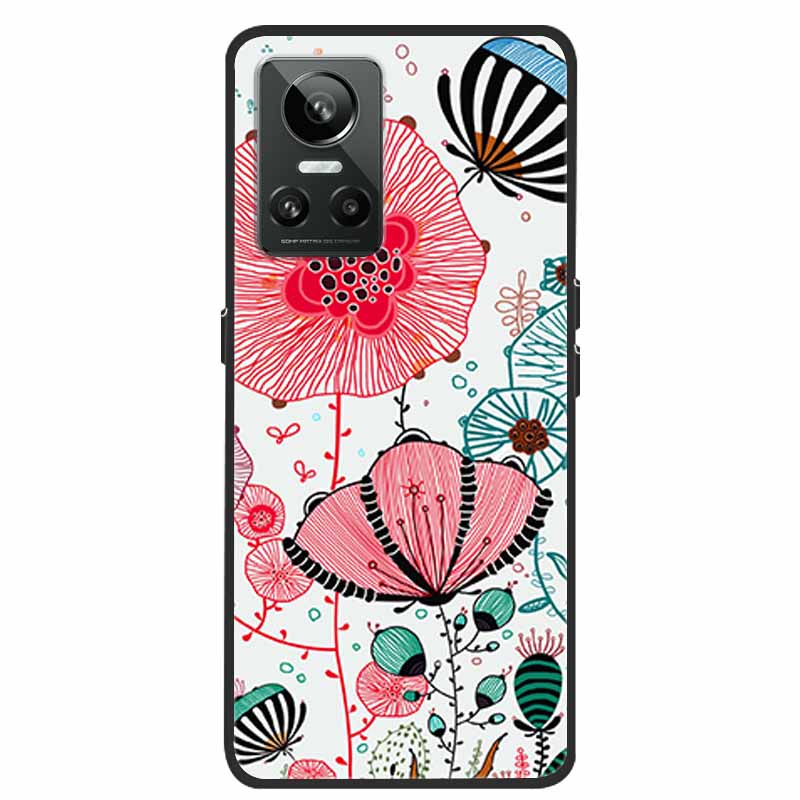 For Realme GT Neo3 5G Case 3D Flower Emboss Soft Silicone Phone Back Cover Case For OPPO Realme GT Neo2 Neo 3 Coque for Bumper