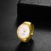 Ring Watch Ring Fashionable One Size Fits Stainless Steel Ring Watch Analog Waterproof Simple Quartz Watch Gold Silver Fashion Accessory Birthday
