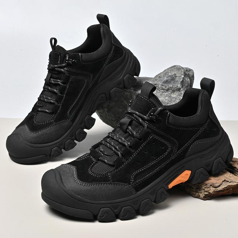 

Мужские уличные походные ботинки Модные Удобные На шнуровке Повседневные Кроссовки Весна/Осень Мужские Противоскользящая Мягкая подошва Дышащая Повседневная Спортивная обувь 39 чёрный