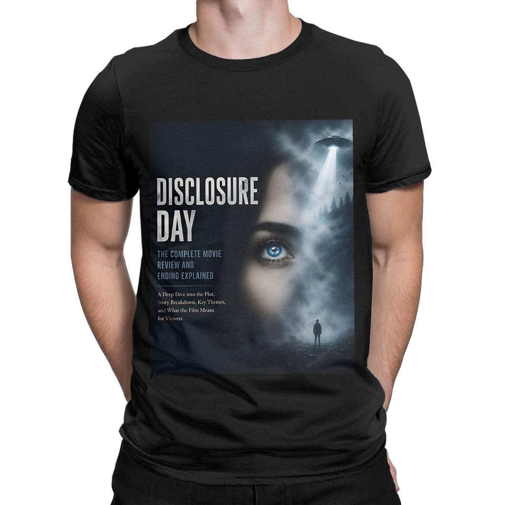 Disclosure Day Logo Poster Painting Funny 100 Cotton Tshirt Disclosure Day Tops Tees For Unisex