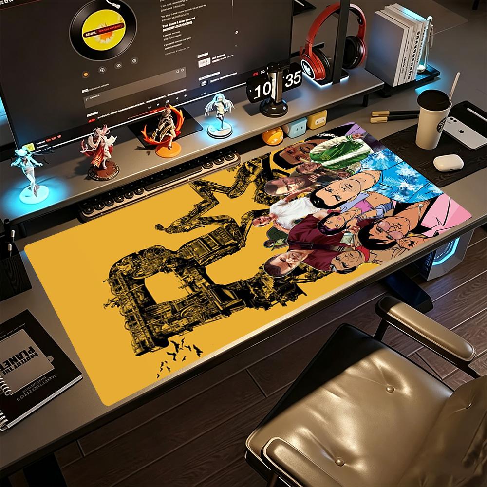 Gta Großes Mauspads Gamer Mauspads HD-Druck Schreibtischunterlage Rutschfeste Gummibasis Geeignet für Büro Gaming PC Laptop
