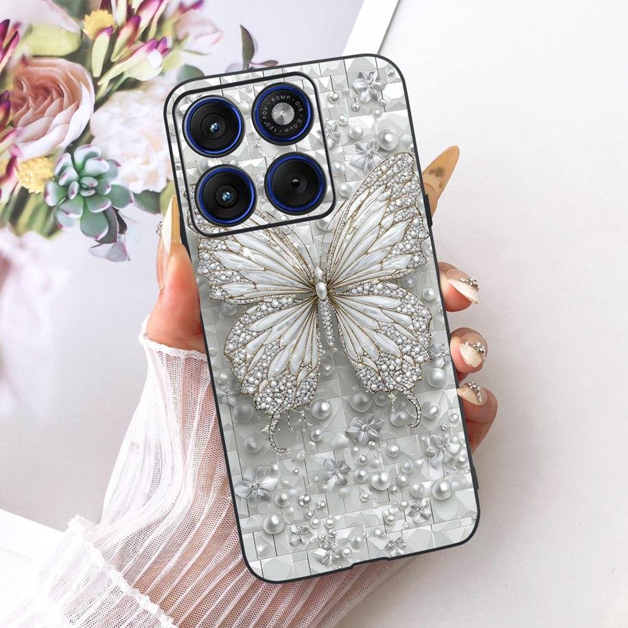6.7" For Motorola Edge 70 Phone Case Luxury Dragon Cartoon Cover Soft Black Silicone Shell For Motorola Edge70 Moto X70 Air Etui