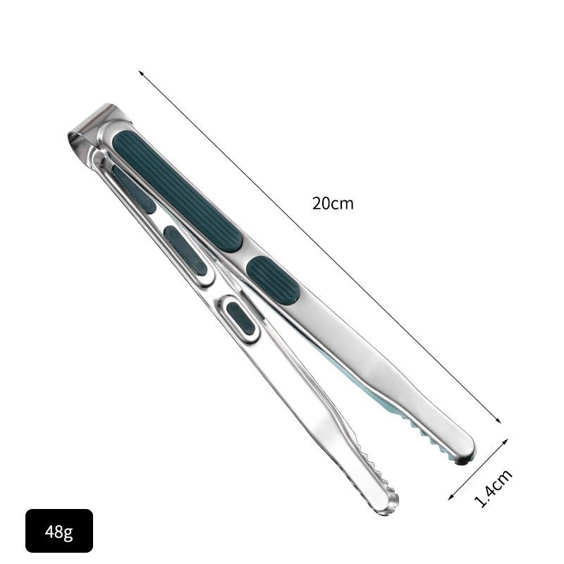 Stainless Steel Anti-Scald BBQ & Roasting Tongs for Bread, Meat, and Steak - Perfect Kitchen & Baking Utensil