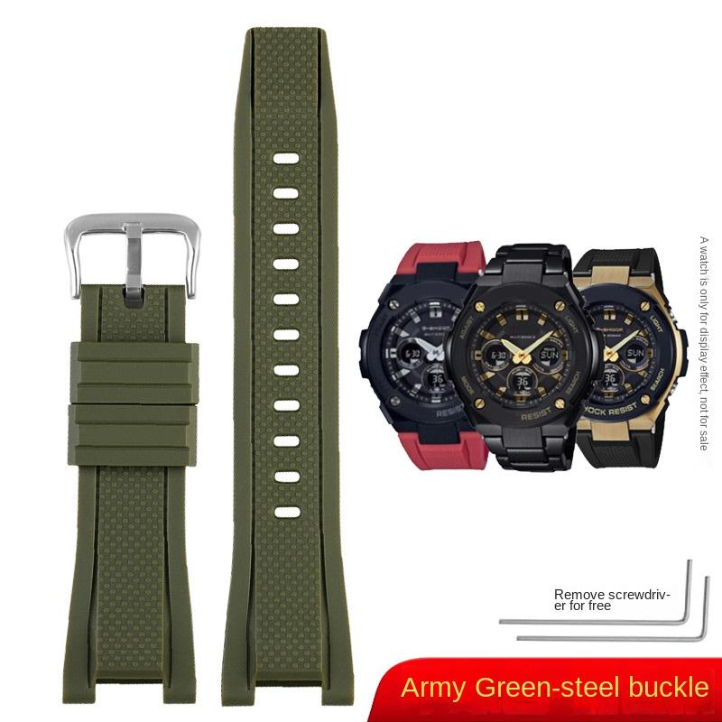 Pro Casio G-Shock řemínek k hodinkám GST-210 GST-W300 GST-400G GST-B100 S100D/S110D/W110 Kovový řemínek Náramek na hodinky z nerezové oceli