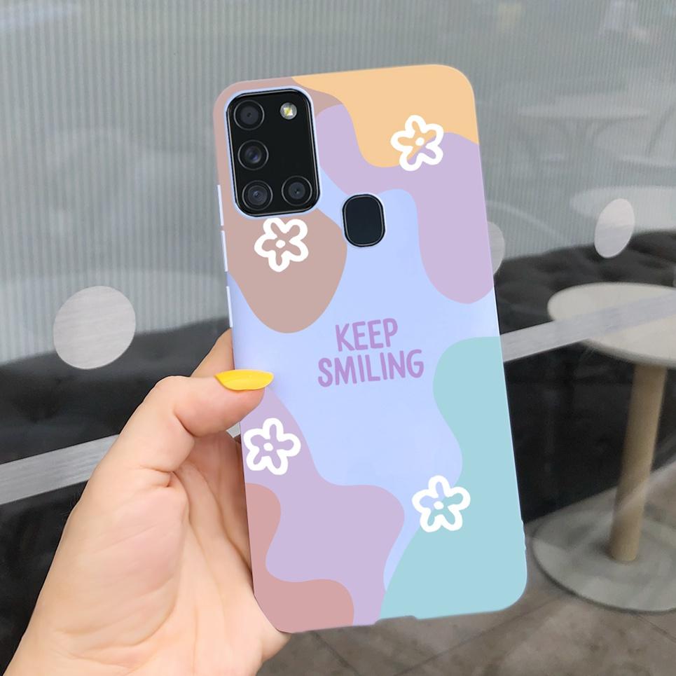 For Samsung A21S Case for Samsung Galaxy A21S A 21S A21 S Case Silicone TPU Soft Matte Phone Case Back Cover Fundas Housing Capa