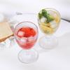 300Ml Goblet Ins Style Cocktail Glass High Foot Cup Embossed Sunflower Pattern Water Cups Juice Cup Coffee Cup For Kitchen Bar