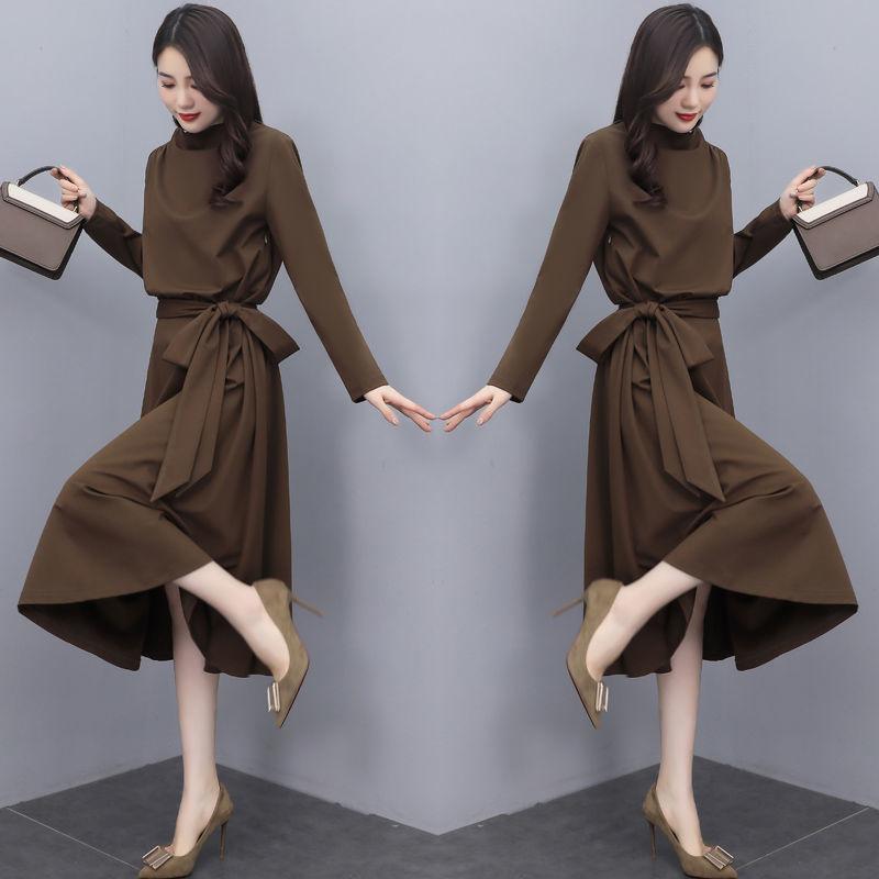 2026 Spring and Autumn New Casual Dress for Women, Elegant Slim-Fit Waist-Cinching Dress