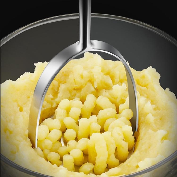 Ergonomic Potato Masher for Potatoes Avocados Bean and More Steel Build with Hanging Hole Utensil Safe Kitchen Tool