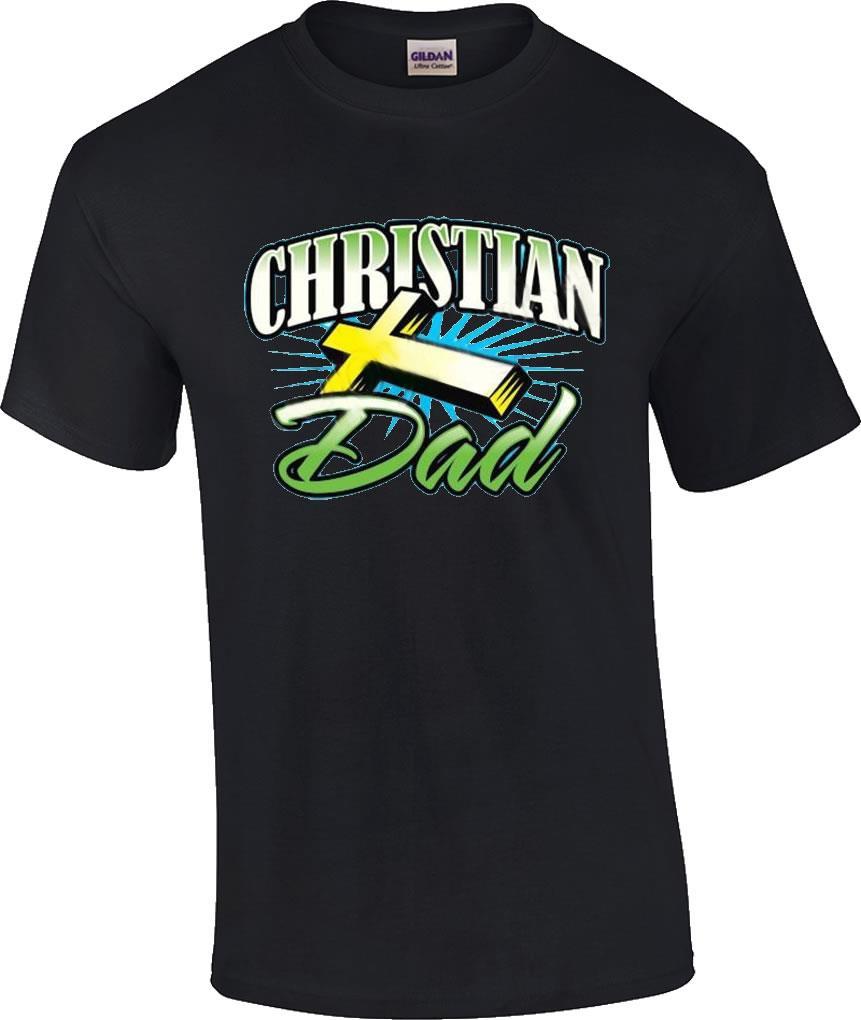 Christian Dad Religious Jesus Christ Cross T-Shirt XXXL
