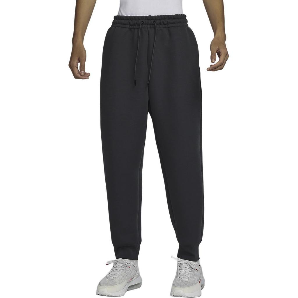 Nike Tech Fleece Loose Fit Drawstring Cuffed Comfortable Knitted Sports Pants Men Pants Coal-Black FZ7594-060