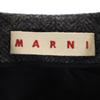Marni Made In Italy Herringbone No Color Jacket 36 Gray Fur Sleeves Women Used