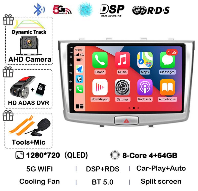 Android 14 Carplay Auto WIFI+4G For GREAT WALL Hover Haval H6 2016 2017 2018 Car Radio Multimedia Player Navigation Stereo GPS