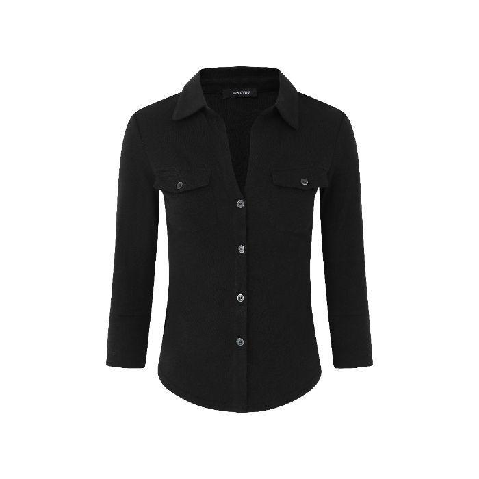 

Pure Desire Women s Slim-Fit Cropped Polo in Autumn Style XXL чёрный