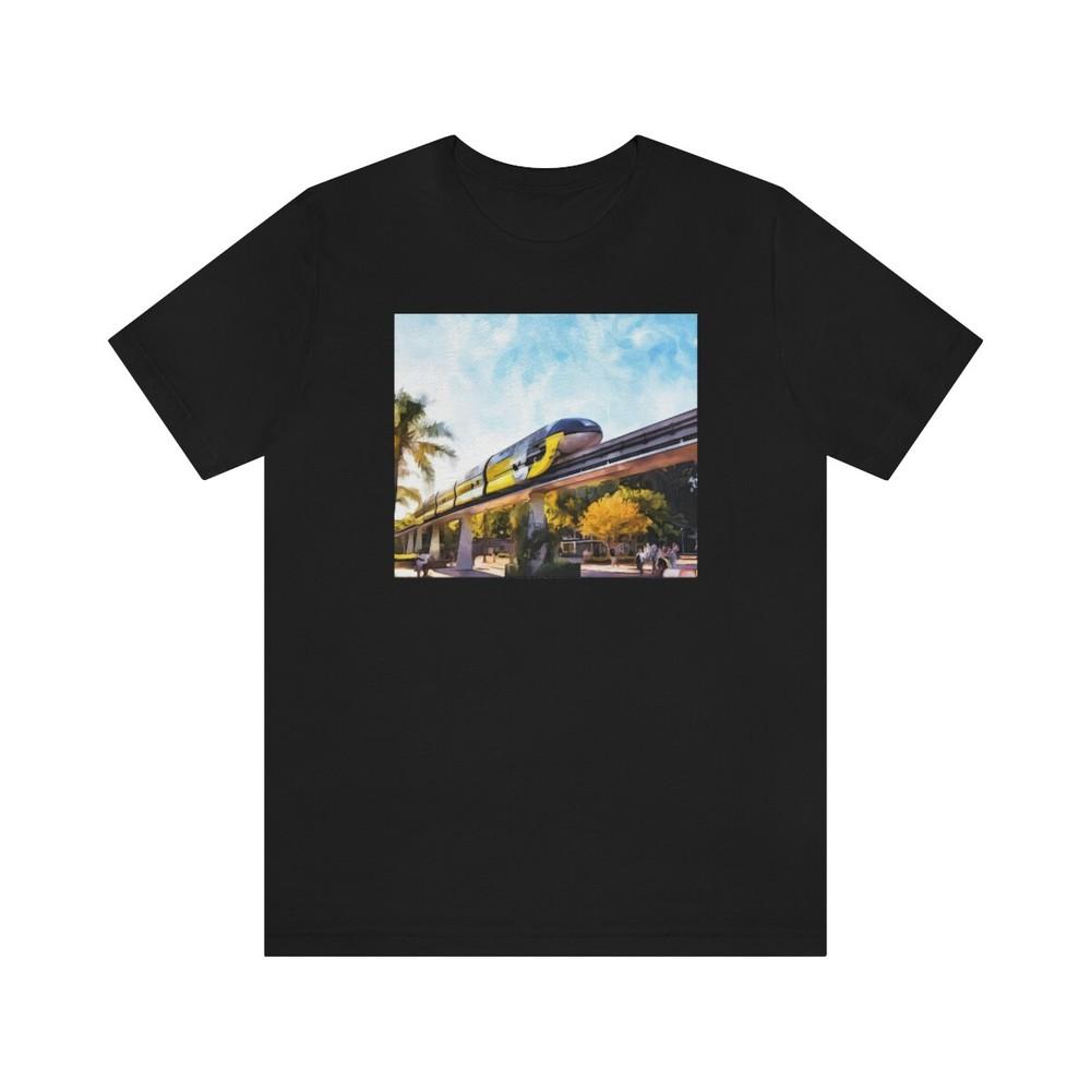 Tee Painting of DISNEYLAND MONORAIL Unisex T-Shirt XL