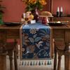 Jacquard Blue Table Runner for Dining Decoration Home Tea Table Runner Table Cover TV Cabinet Bed Runner