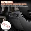 Yinanlutos Handbrake Control Panel Frame Trim Cover Sticker Compatible with Hummer EV 2024 2025 Accessories Soft Carbon Fiber Console Electronic