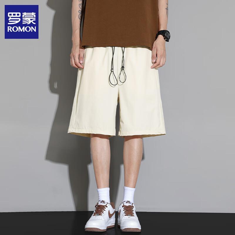 Luomeng Men's Summer Loose Fit Beach Shorts