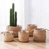 Woven Grass Planter Pot With Breathable Design For Living Room Decor Large Size