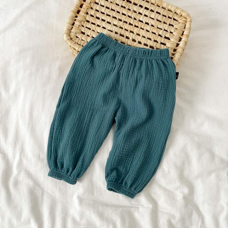 Kids Clothing Summer Thin Solid Color Anti Mosquito Pants Baby Boys Girls Loose Casual Trouser Simple Fashion Bloomers