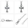 Gin no Cross Pendant No Silver Lily [Shinjuku Kura] Pendant, Flare, Reversible, Top, Chain, 925, Cross,