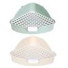 Plastic Corner Litter Pan Triangular Litter Box Potty Trainer for Baby Rabbit