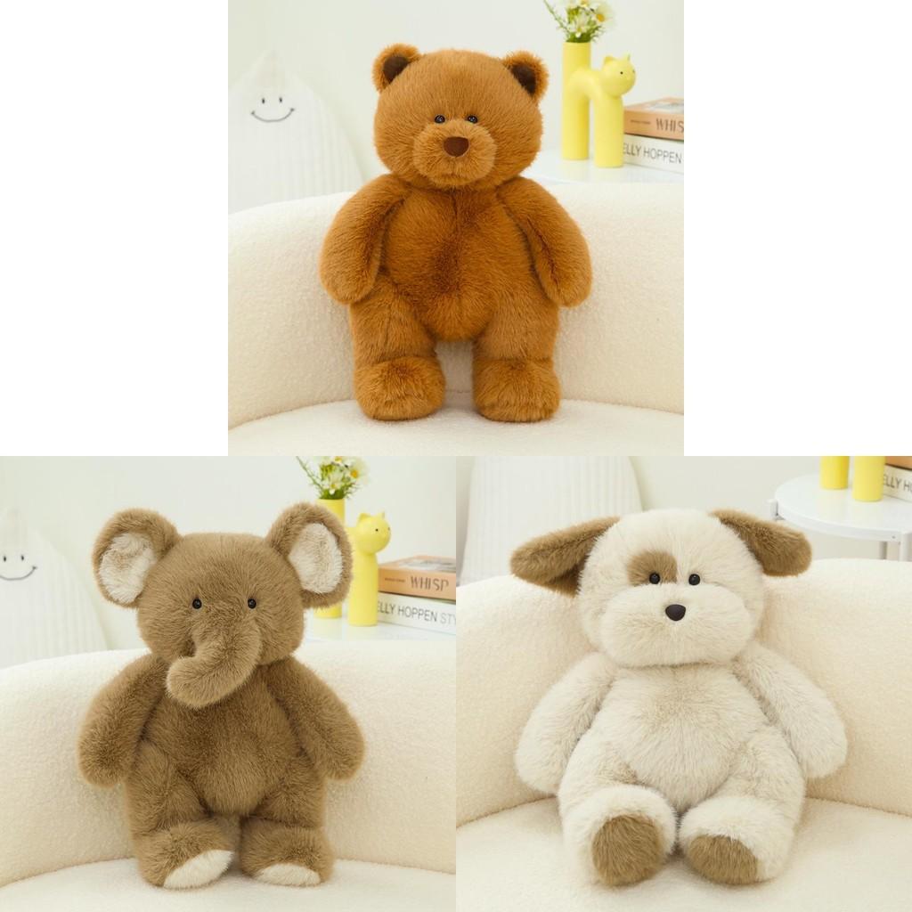 Bear Elephant Rabbit Plush Toys Cute Animal Stuffed Dolls Kids Gifts Birthday