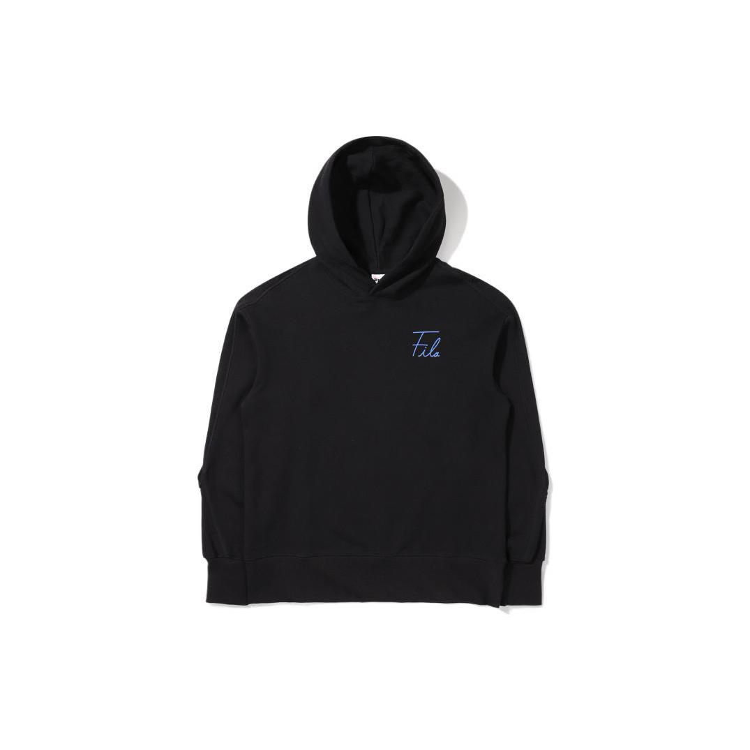 FILA Sweatshirts Men s Black Hooded Moderate Regular FS2POE1108X-BLK 095