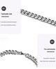 Cuban Link Titanium Steel Necklace - Thick Chain, European & American Hip Hop Style, Unisex Trend, Six-Sided Design