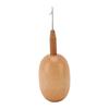 Egg Shaped Darning Tool with Crochet Hook Wooden Mending Device for Socks Sweater Scarf