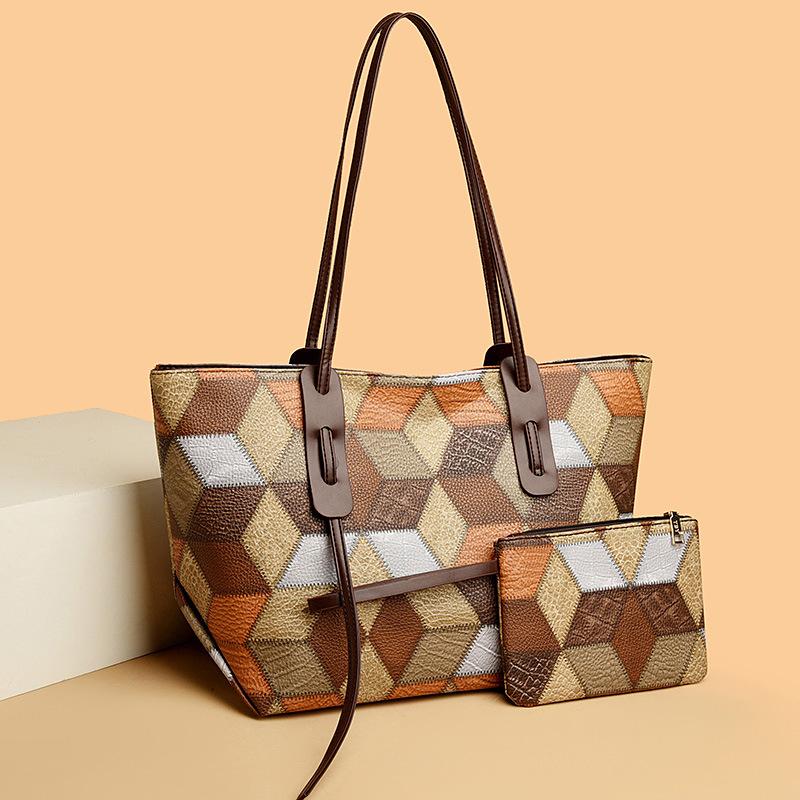 Stylish retro shoulder bag minimalist handbag