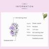 WOSTU 925 Sterling Silver Purple Flower Spacer Charm Bead Pendant Fit Original Bracelet Necklace For Women Jewelry