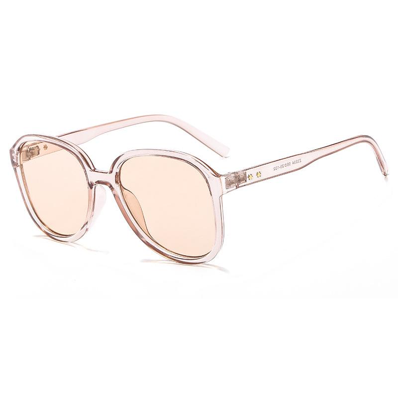 19 The Same Sunglasses Women'S Jelly Sunglasses Wu Jinyan Airport Street Shot Glasses Frame Color Film Tide