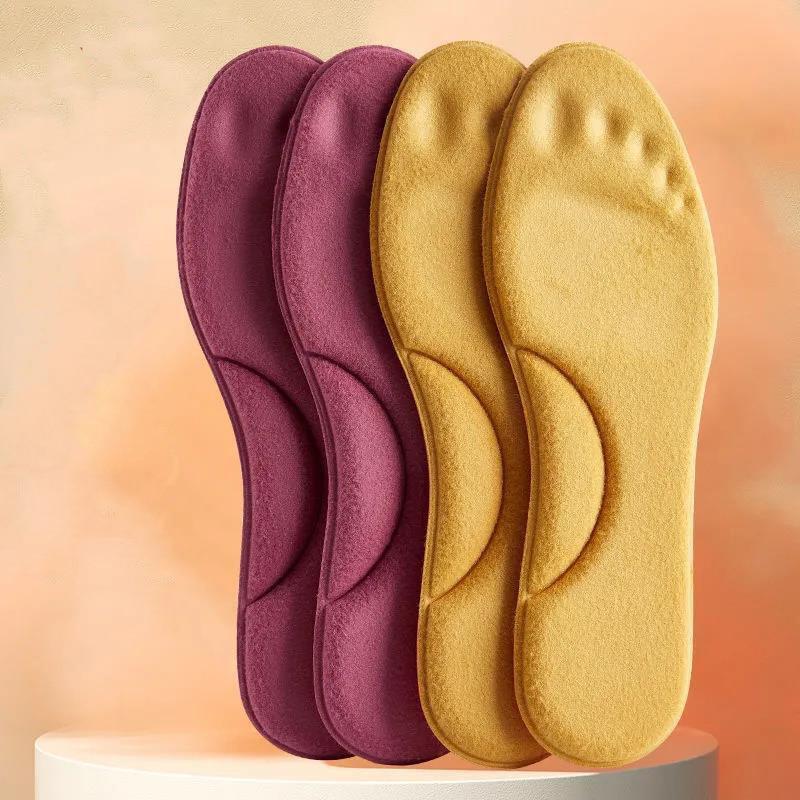 Self Heated Thermal Insoles for Feet Warm Memory Foam Arch Support Insoles for Men and Women Winter Sports Shoes Self-heating Shoe Pads