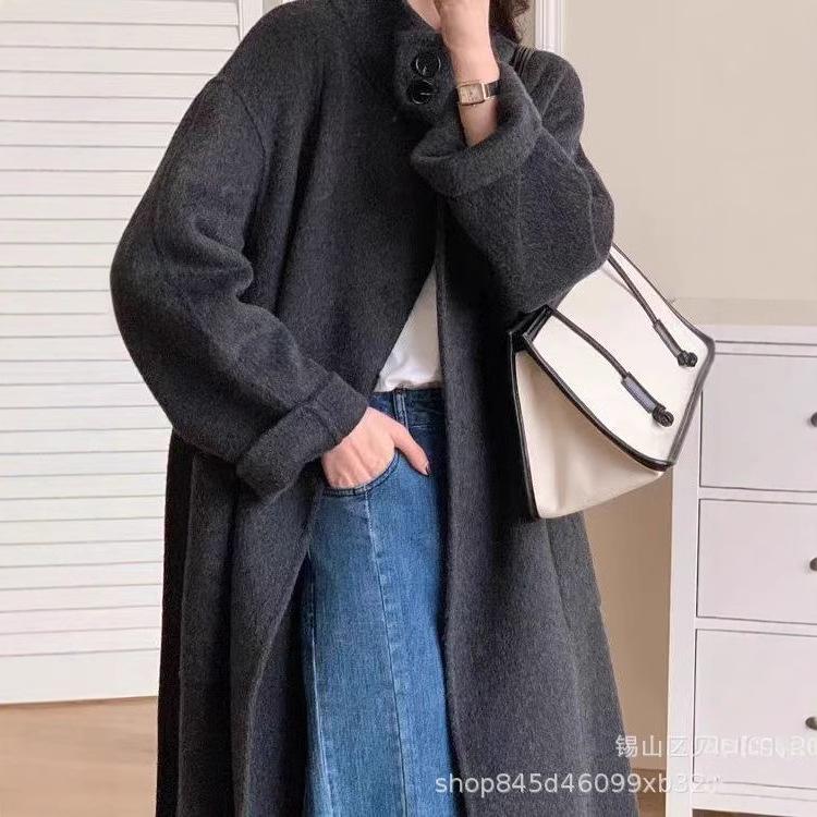 Autumn and Winter New Double-sided Wool Coat Women's Loose Casual Woolen Coat