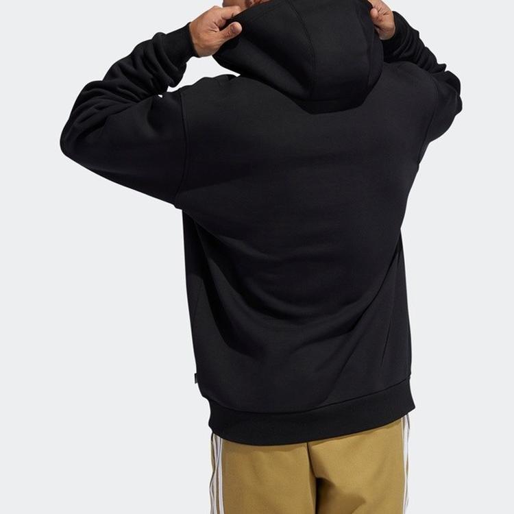 Adidas Originals Adifloral Hoodie With Printed Drawstring Men Tops Black FM7305