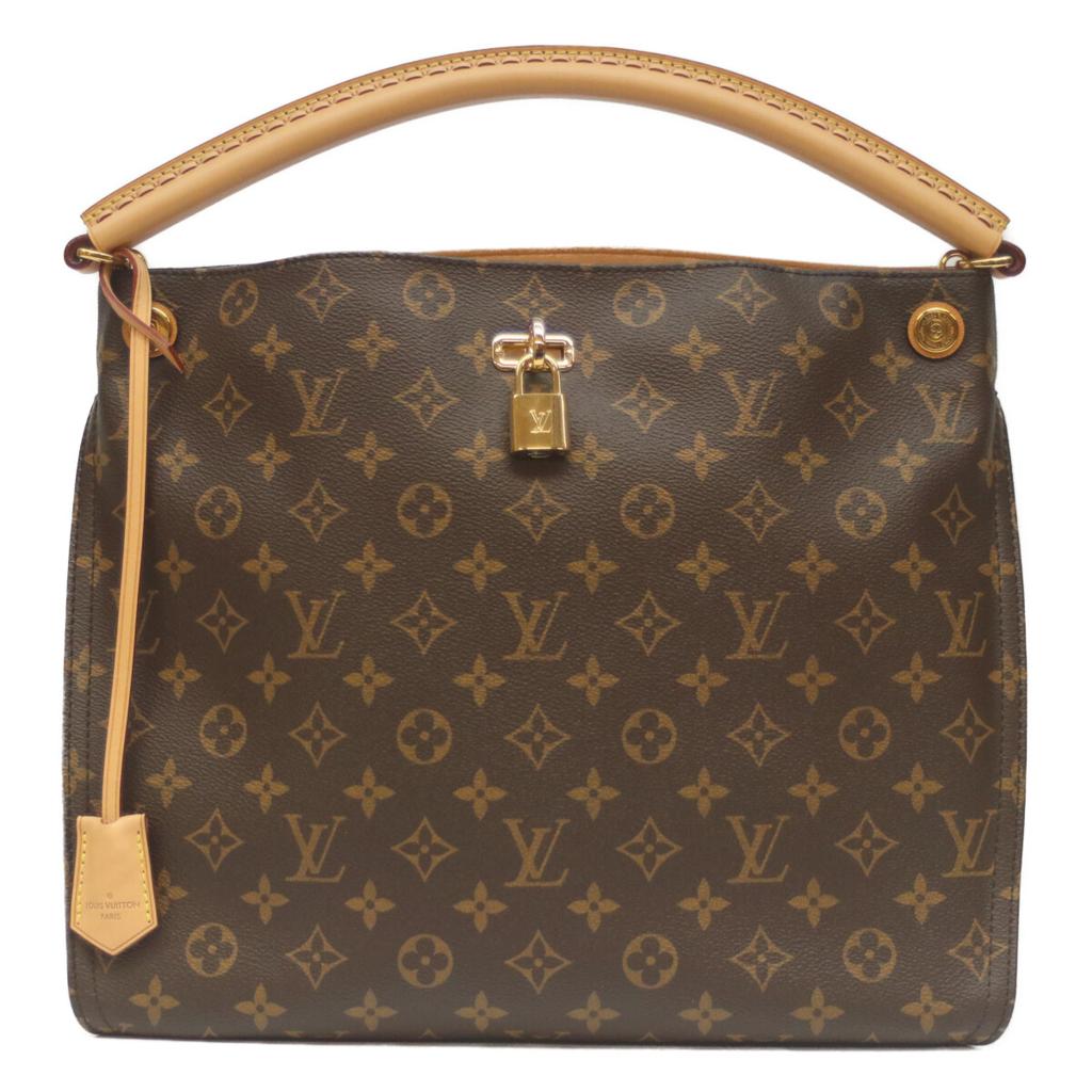 Louis Vuitton 2016 M41621 Monogram Gaia One Shoulder Shoulder Bag BrownUsed