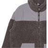 New Era MLB Letter Pattern Drop Shoulder Embroidered Spliced Lamb Fleece Warm Cotton Jacket Unisex jackets Gray 13350832