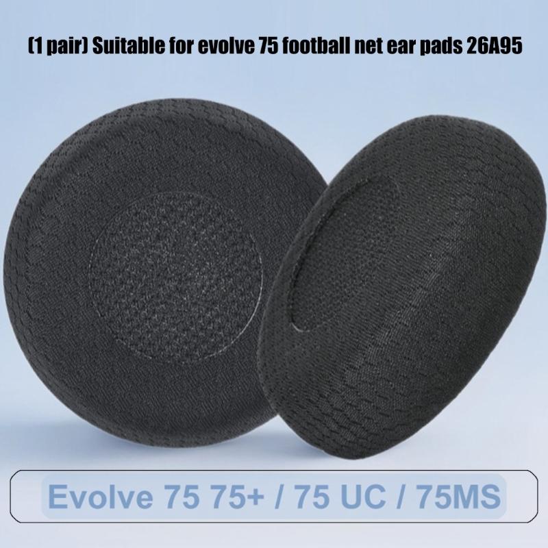 Replacement Memory Foam Earpads Ear Pad for Evolve 75 75+ /75 UC/75MS Headphones Ear Cushions Earmuffs Ear Cover