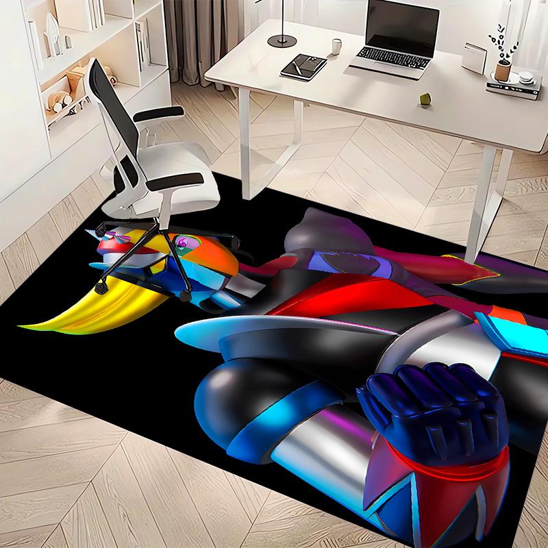 UFO Robo Grendizer Printed Absorbent Washable Carpet, Non-Slip Bathroom Mats, Kitchen Rugs, Yoga Mat,Living Room Entrance, Camping Picnic Rugs