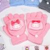 Child gloves For Newborn Baby Glove Winter Cartoon Flip Over Child Glove Cute Girl Gloves Warm Boy Five Finger Homework Glove