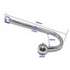30mm Metal Ball Sexy Hook Butt Plug Anal Beads Women Vaginal Men Anus Dilator Bondage Erotic Products Sex Toys BDSM for Adults Games