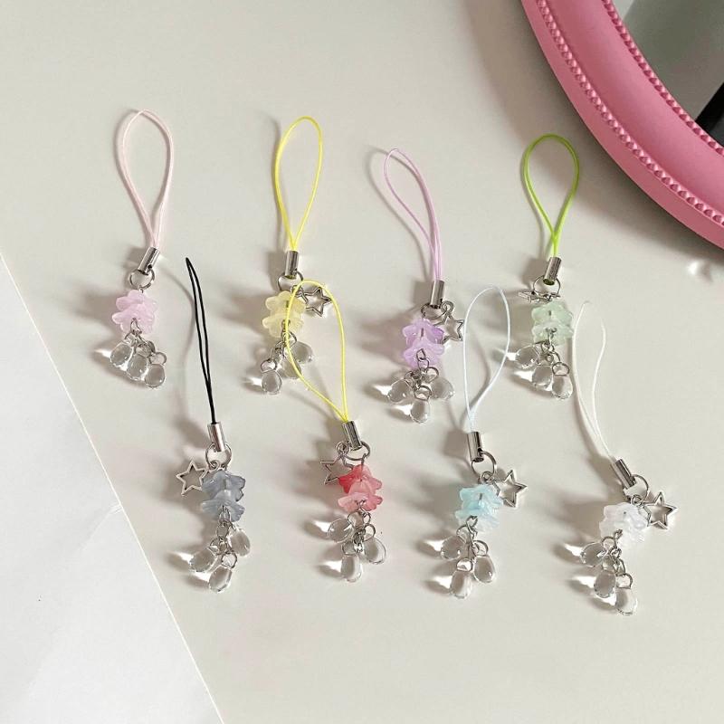 Phone Chain Sweet Keychain Jellyfish Pendant Ornament Backpack Bag Decoration