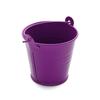 Solid Color Barrel Iron Storage Basket Simulation Mini Bucket  Outdoor