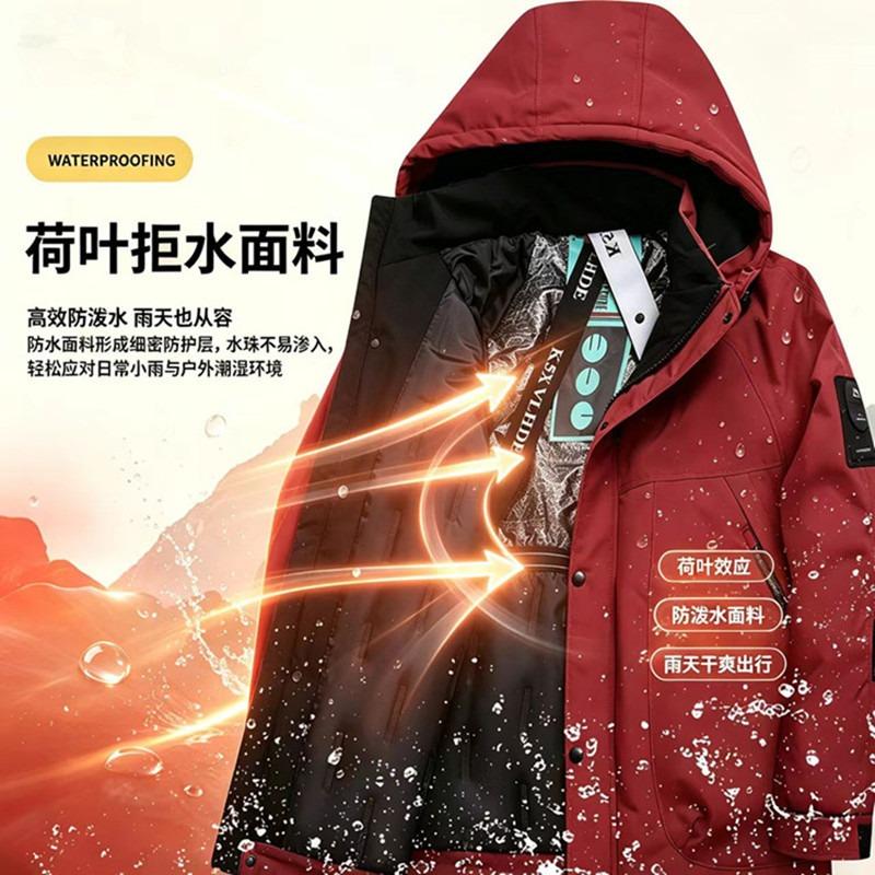 Winter graphene cotton clothes men's and women's cotton-padded clothes outdoor waterproof, cold-proof, warm and wear-resistant jacket