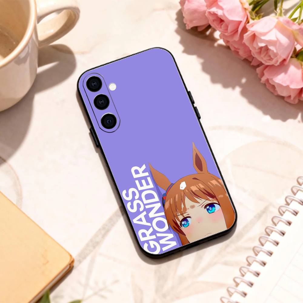 Uma Musume Pretty Derby   Handyhülle Für Samsung Galaxy A73,A72,A71,A70,A53,A52,A51,Andere Weiche Schwarze Hülle