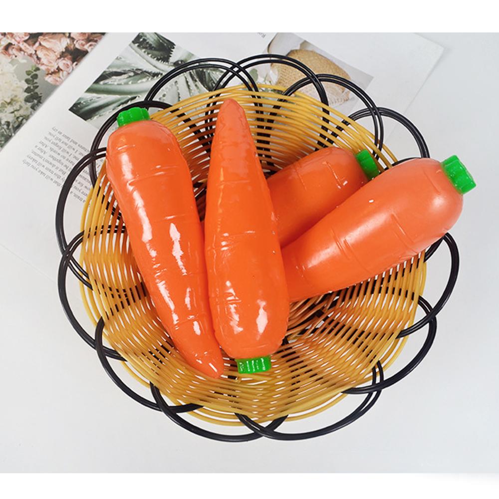 Carrot Squishies Stress Ball Toy - Sensory Simulation Food Stress Relief Squeeze Toy For Adults Easter Basket Stuffers