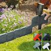 Plastic Garden Boundary Fence Lawns & Terraces - Durable Weather-Resistant Outdoor Decoration, Decorative Garden Fence, Lawn Edging Tool
